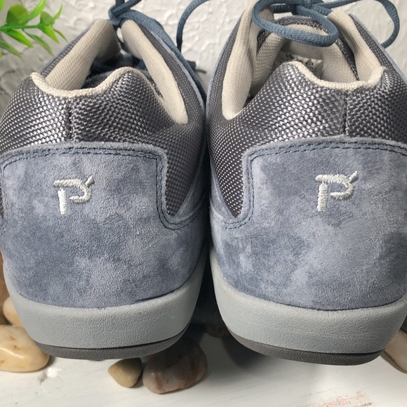 Propet Leila Rejuve Athletic Denim Suede Laced Workout Walking Shoe Size 11 - Picture 10 of 16